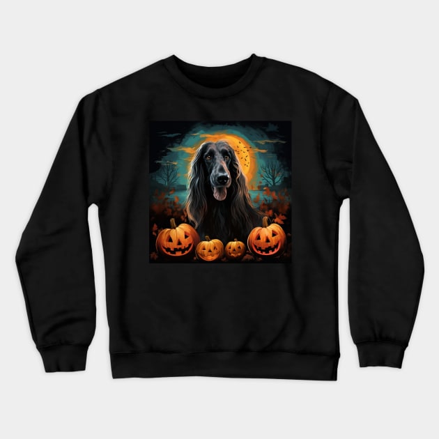 Afghan Hound Halloween Crewneck Sweatshirt by NatashaCuteShop